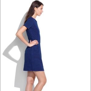 Madewell Gallerist Ponte Dress in Stripe